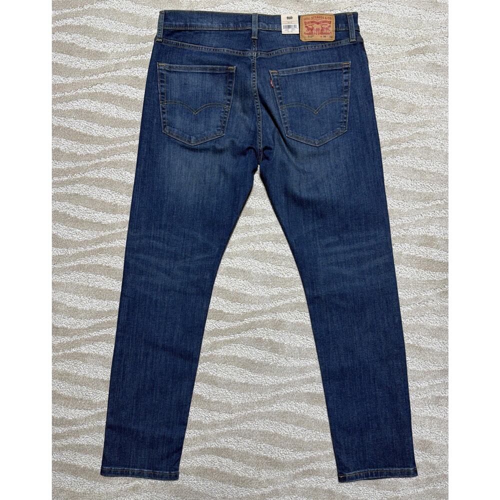 Levi’s 512 Slim Taper Stretch Denim Jeans Men’s Size 36x32 NWT - Picture 2 of 10